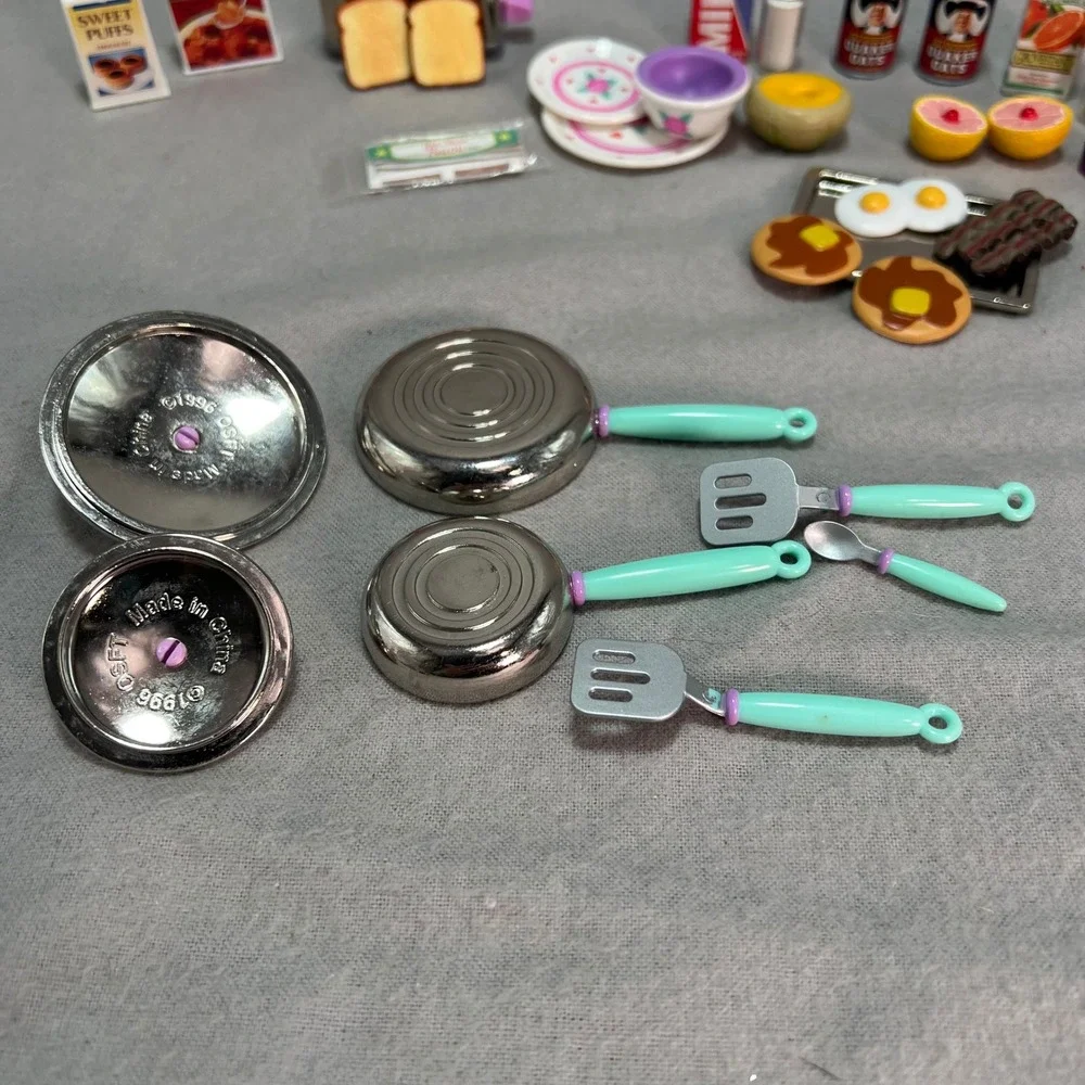 Tyco Kitchen Littles‎ Deluxe Breakfast Accessory Lot 90's Vintage Barbie